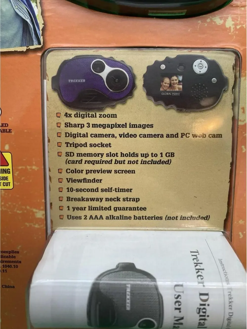 Trekker Blue Digital Camera - New - 2008 Global Point - Y2K